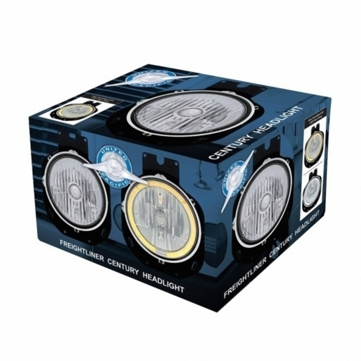 Freightliner Century 1996-2005 Crystal Headlight with LED Halo Ring