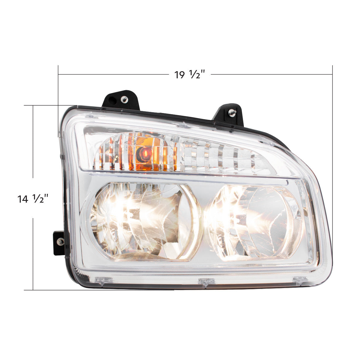 Kenworth T880 Halogen Headlight with Halogen Turn Signal