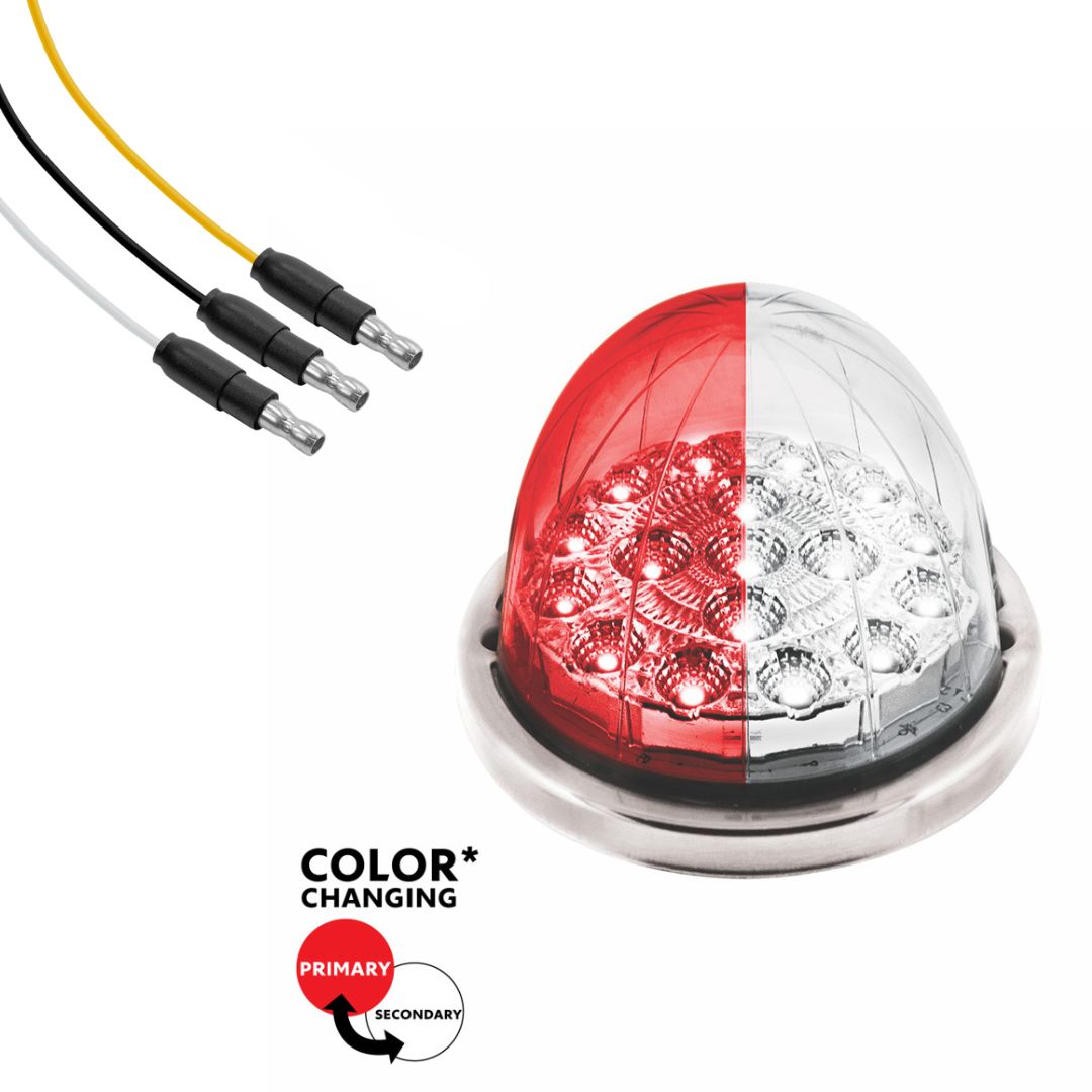 United Pacific Double Fury White Auxiliary to Red Primary Function 17 LED Watermelon Light