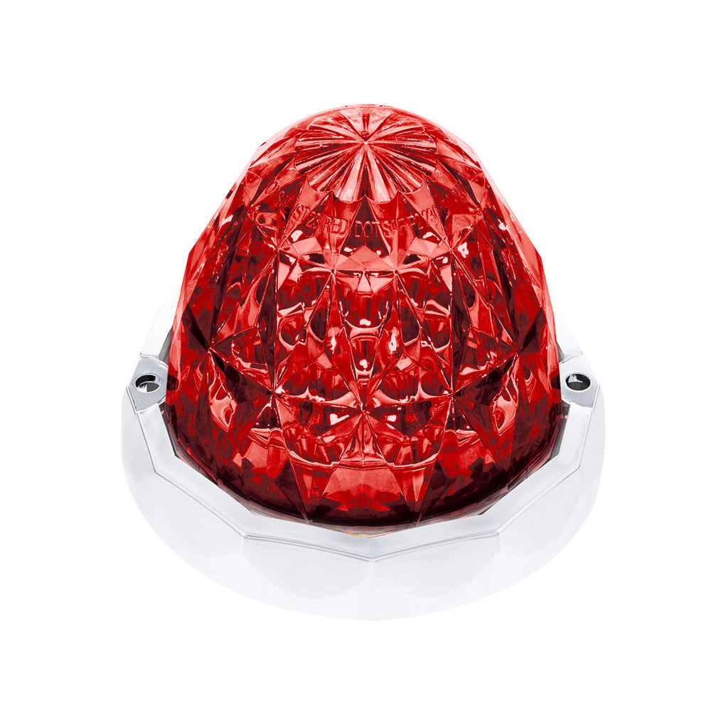 United Pacific Double Fury Red Auxiliary to Amber Primary Function 19 LED Crystal Watermelon Light