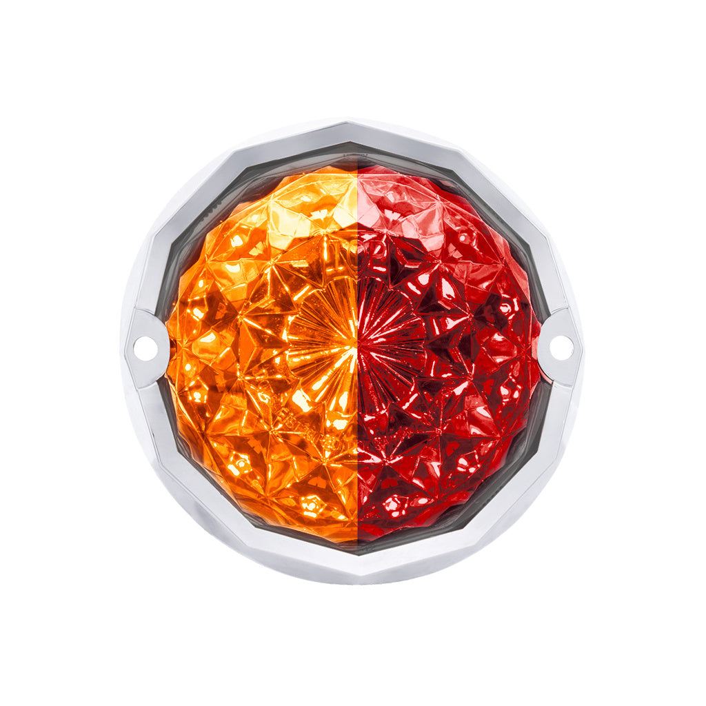 United Pacific Double Fury Red Auxiliary to Amber Primary Function 19 LED Crystal Watermelon Light