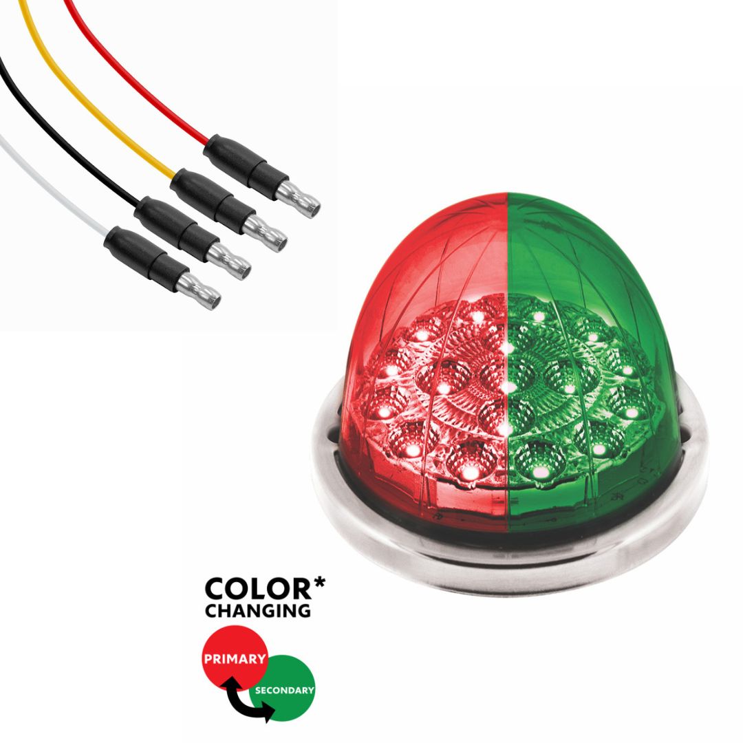 United Pacific Double Fury Green Auxiliary to Red Primary Function 17 LED Watermelon Light