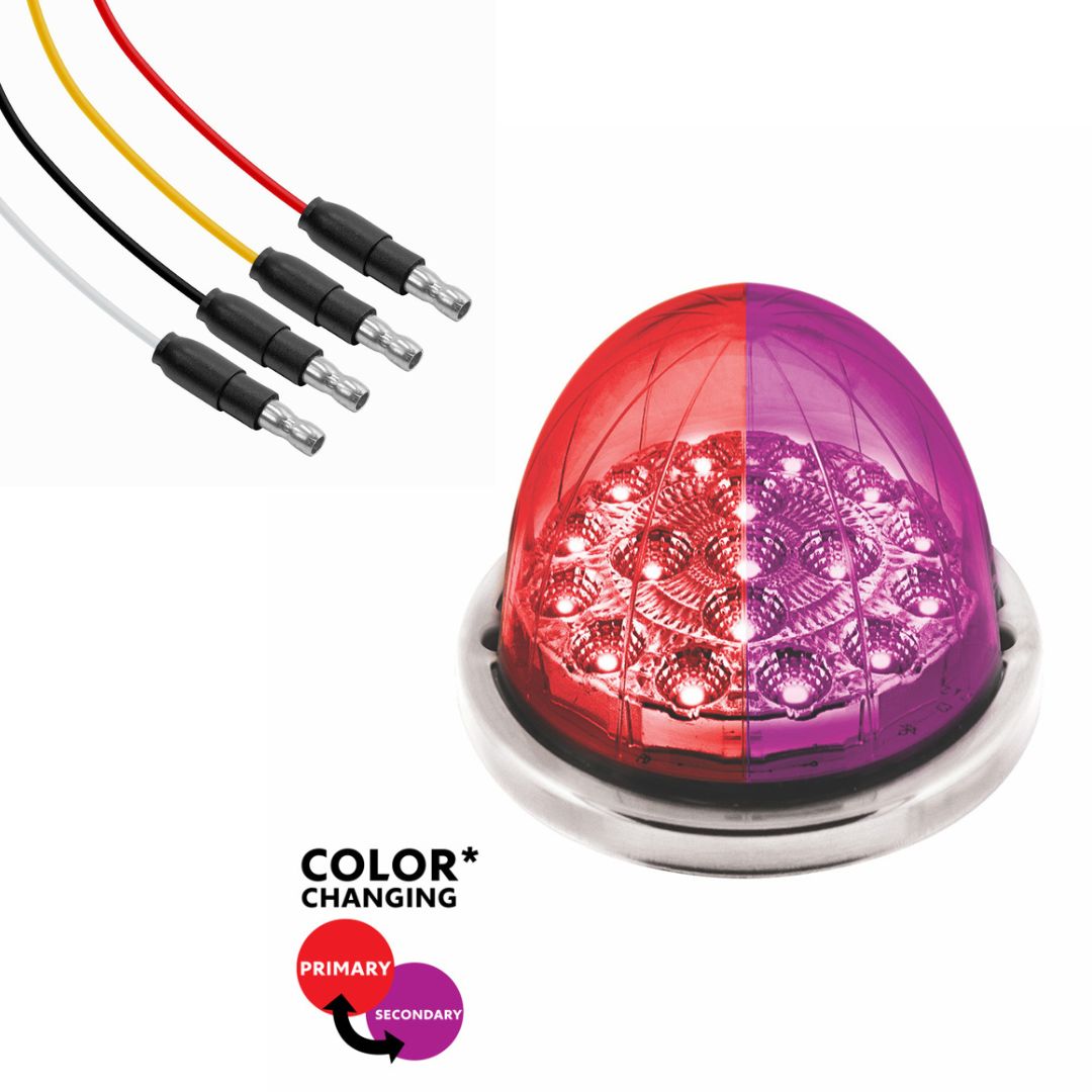 United Pacific Double Fury Purple Auxiliary to Red Primary Function 17 LED Watermelon Light