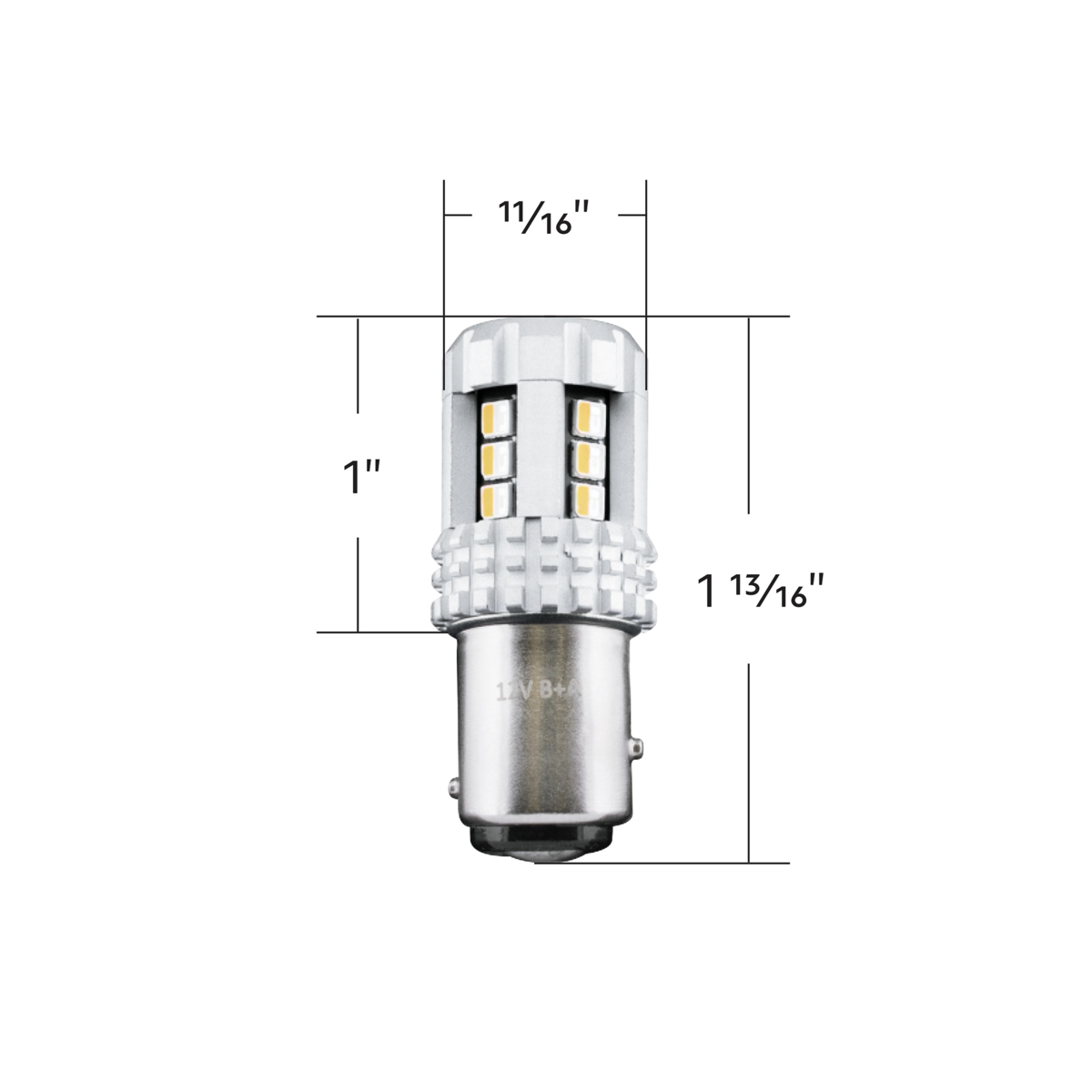 Double Fury High Power Amber to Purple 18 LED 1157 Bulb