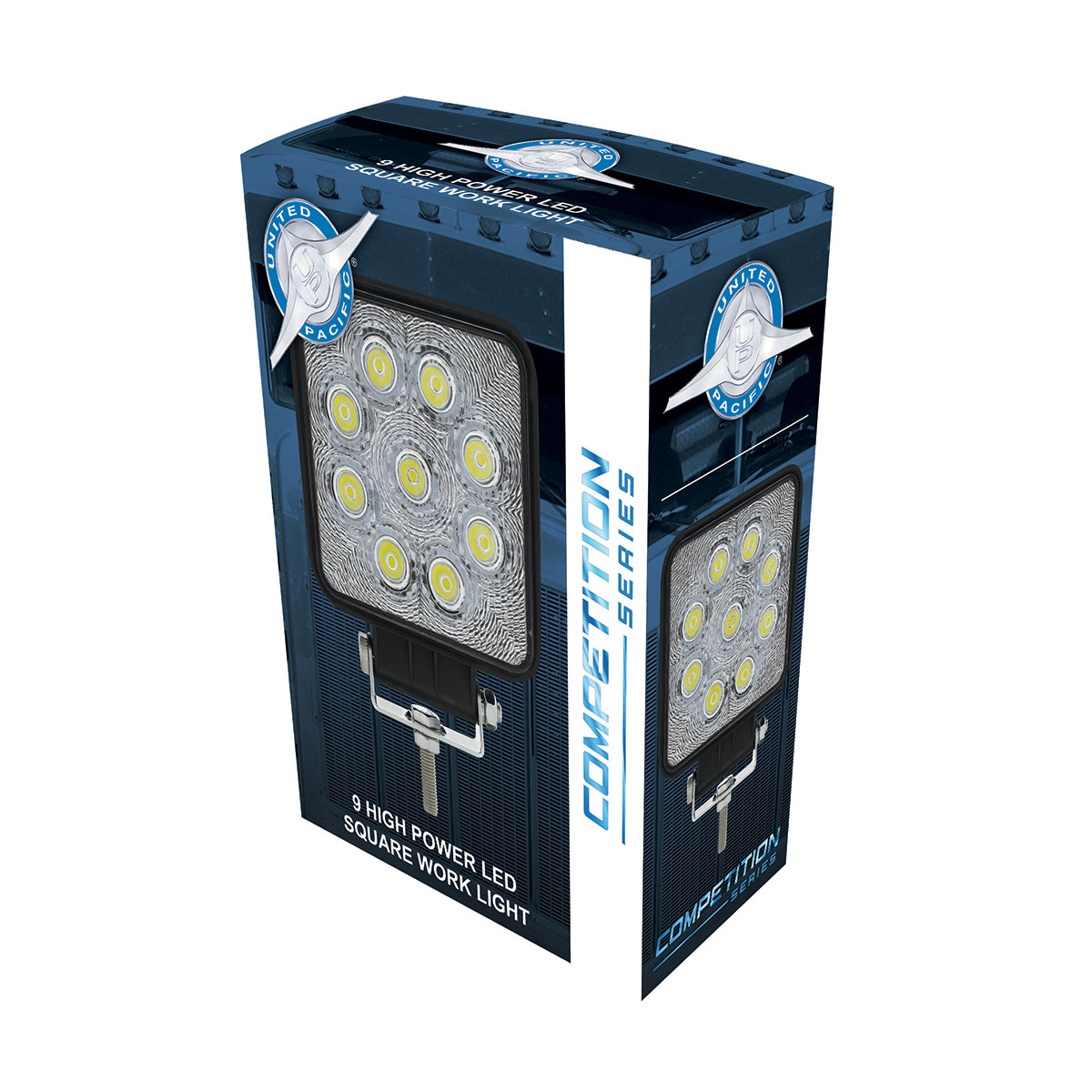 9 High Power LED 4 1/4" Square Flood Work Light