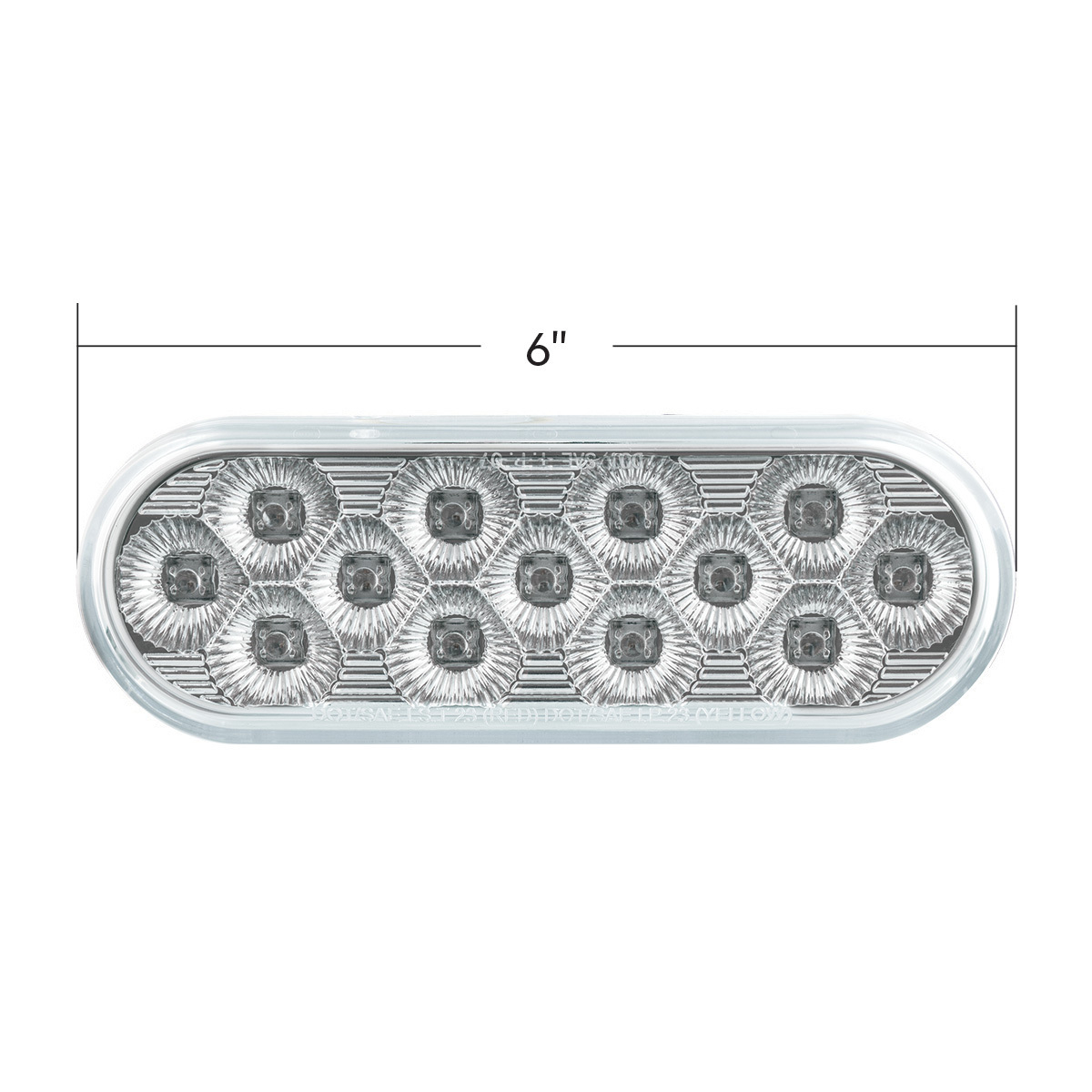 Double Fury Amber Strobe to Red Stop, Turn, Tail 13 LED 6" Oval Light