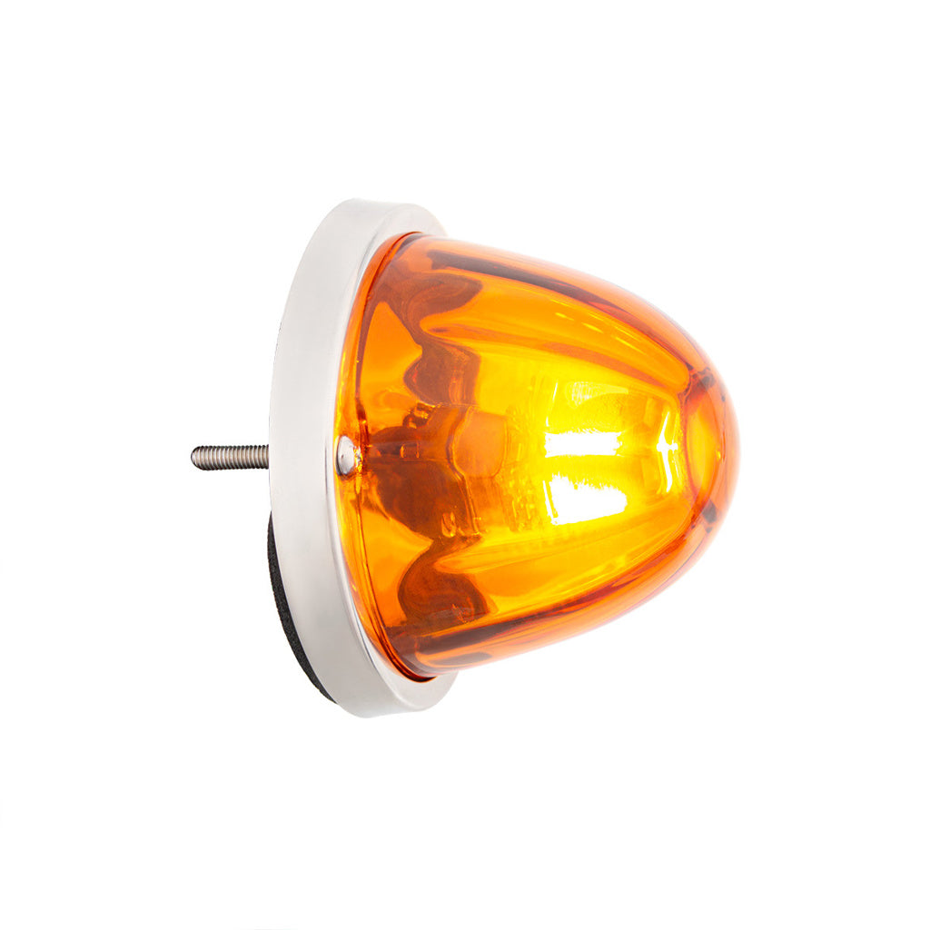 UltraBurst Glass Lens Amber Dual Function 18 LED 360 Degree 1157 LED Bulb Watermelon Light Flush Mount