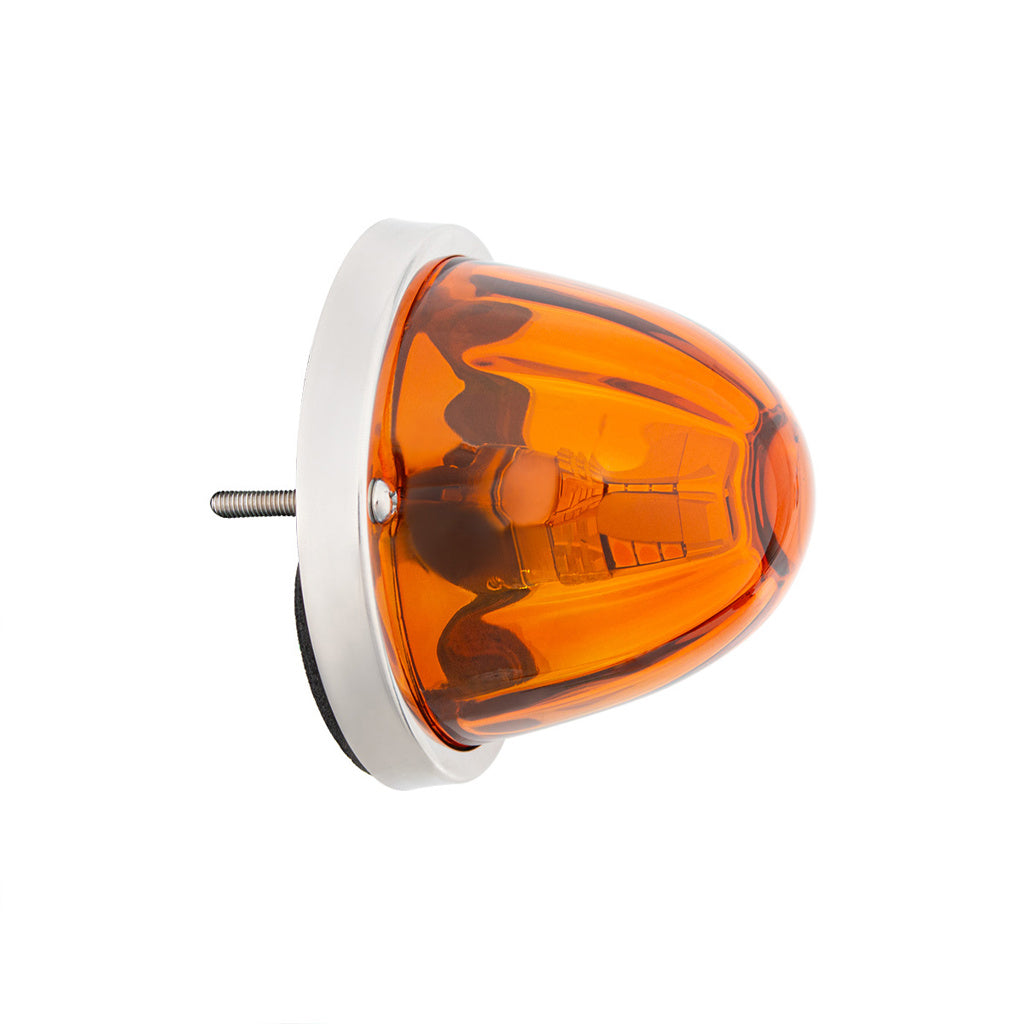 UltraBurst Glass Lens Amber Dual Function 18 LED 360 Degree 1157 LED Bulb Watermelon Light Flush Mount