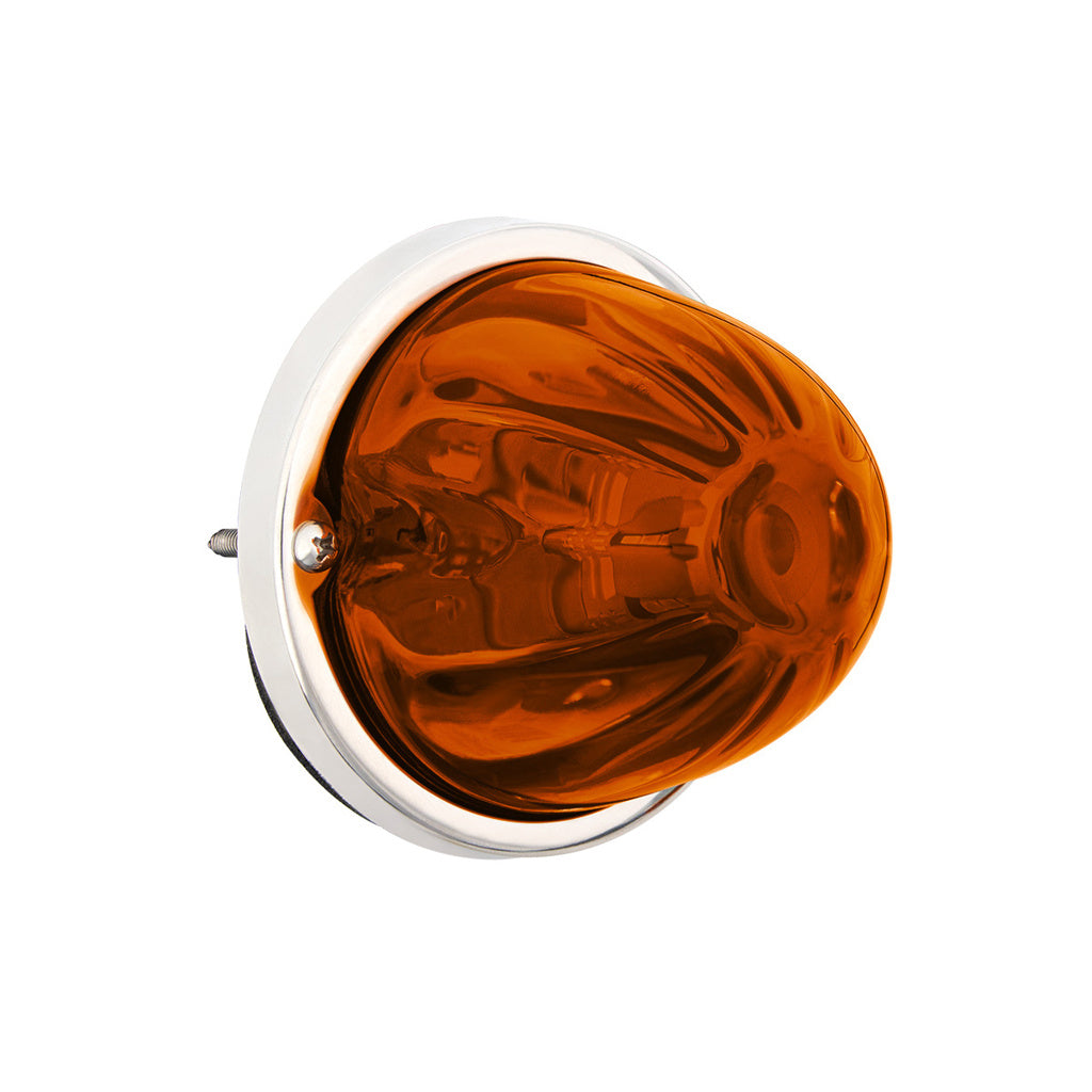 UltraBurst Glass Lens Amber Dual Function 18 LED 360 Degree 1157 LED Bulb Watermelon Light Flush Mount