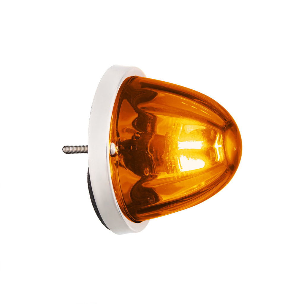 UltraBurst Glass Lens Amber Dual Function 18 LED 360 Degree 1157 LED Bulb Watermelon Light Flush Mount