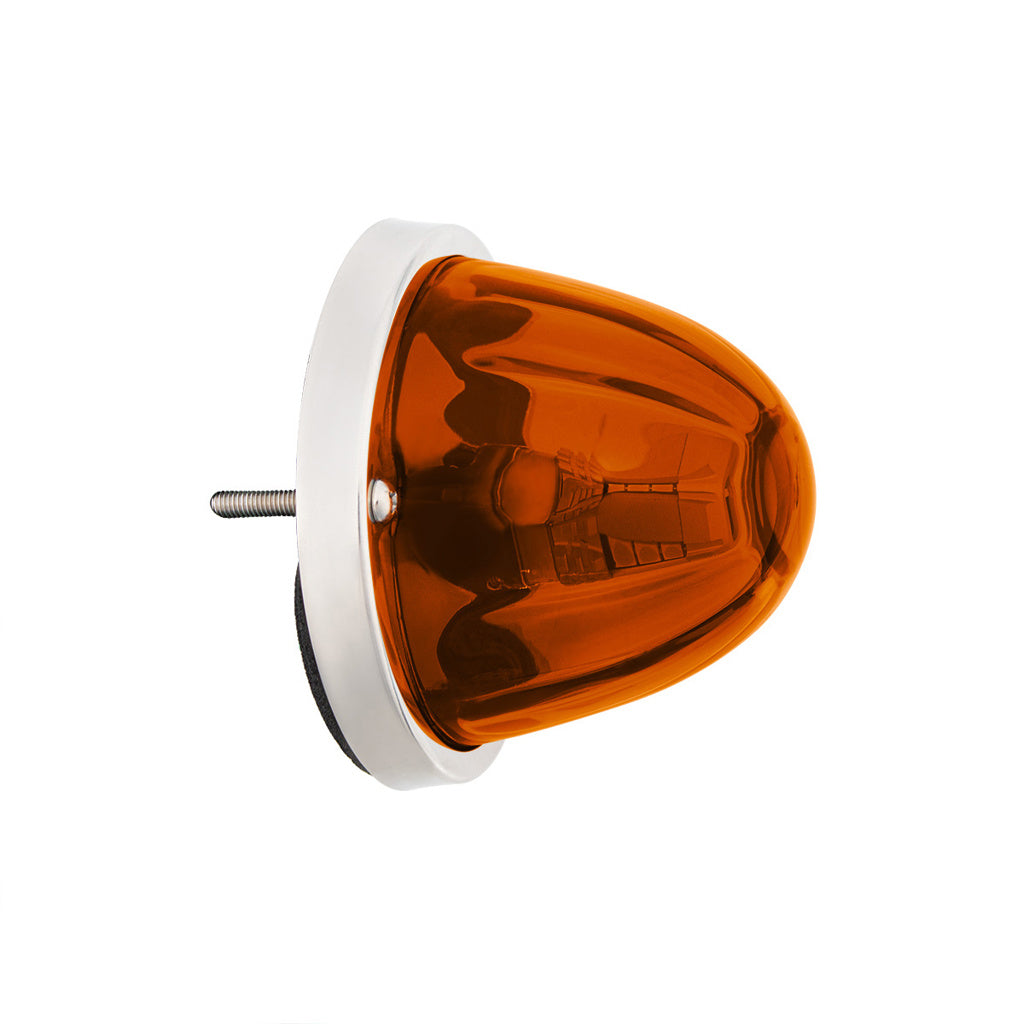 UltraBurst Glass Lens Amber Dual Function 18 LED 360 Degree 1157 LED Bulb Watermelon Light Flush Mount
