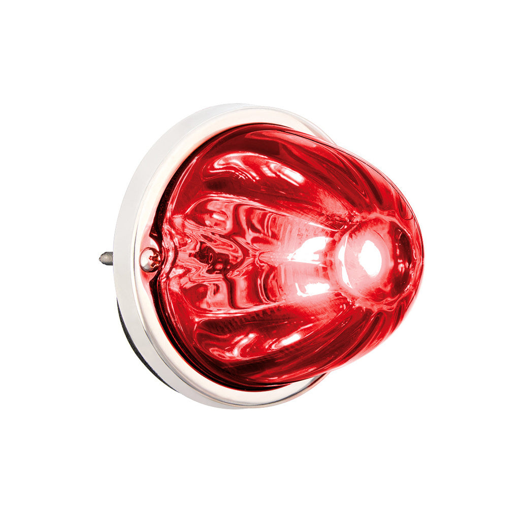UltraBurst Glass Lens Red Dual Function 18 LED 360 Degree 1157 LED Bulb Watermelon Light Flush Mount