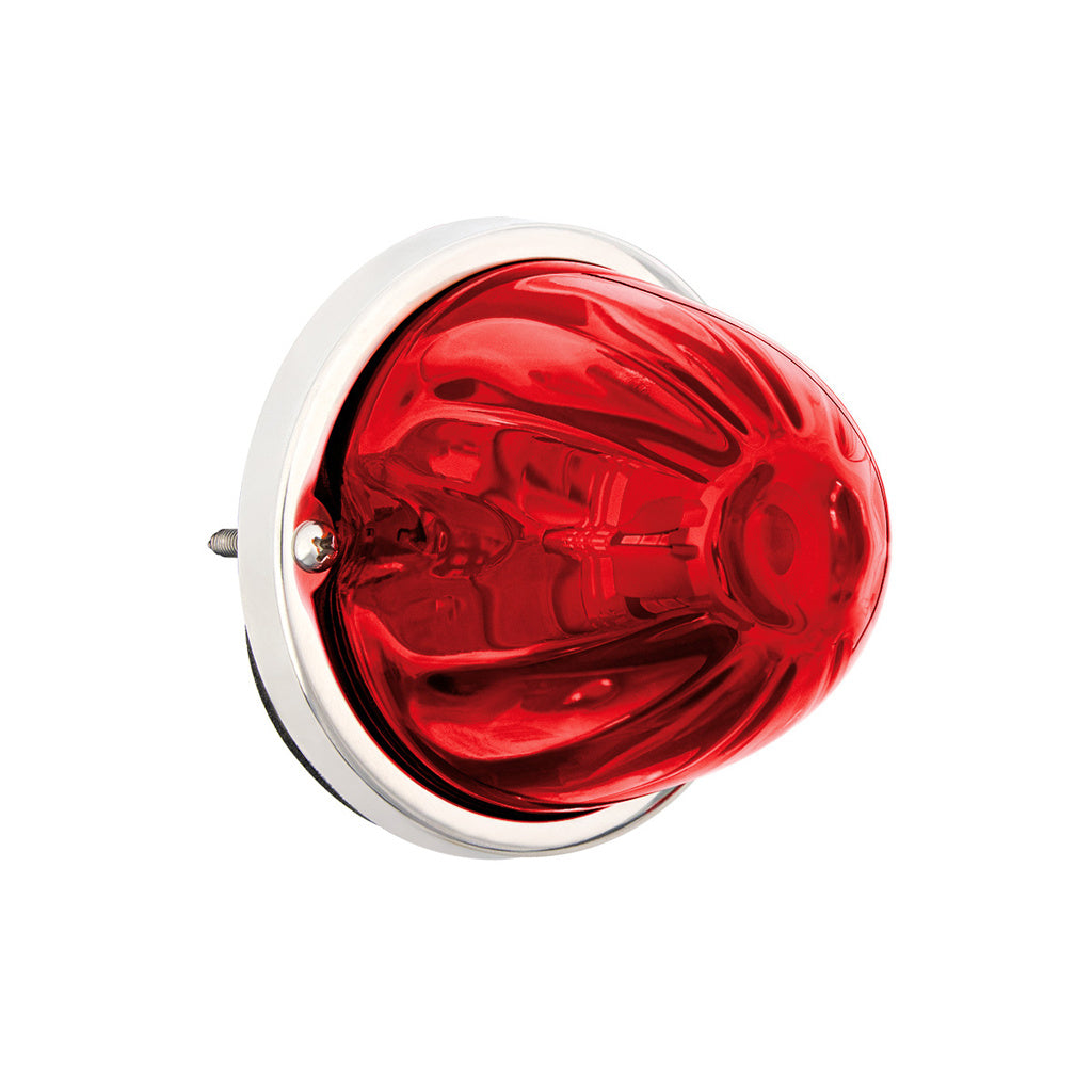 UltraBurst Glass Lens Red Dual Function 18 LED 360 Degree 1157 LED Bulb Watermelon Light Flush Mount