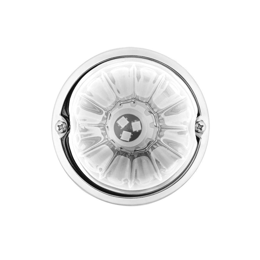 UltraBurst Glass Lens Red Dual Function 18 LED 360 Degree 1157 LED Bulb Watermelon Light Flush Mount