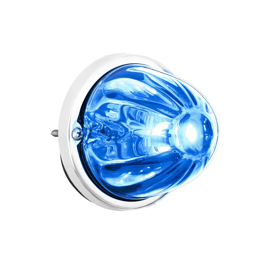 UltraBurst Glass Lens Blue Dual Function 18 LED 360 Degree 1157 LED Bulb Watermelon Light Flush Mount