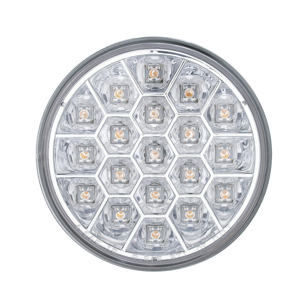 Red Stop/Turn/Tail 19 LED 4" Round Reflector Light