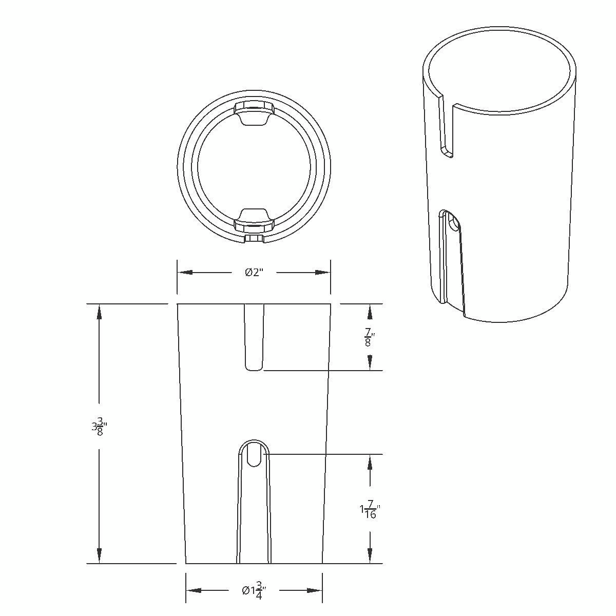 Colored Plastic Lower Gearshift Knob Cover