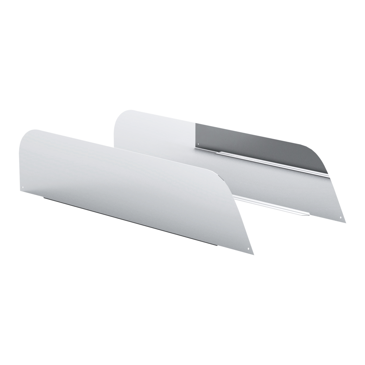 Pair of Freightliner Cascadia 2018-2026 Stainless Steel 7" Chop Top Window Trim