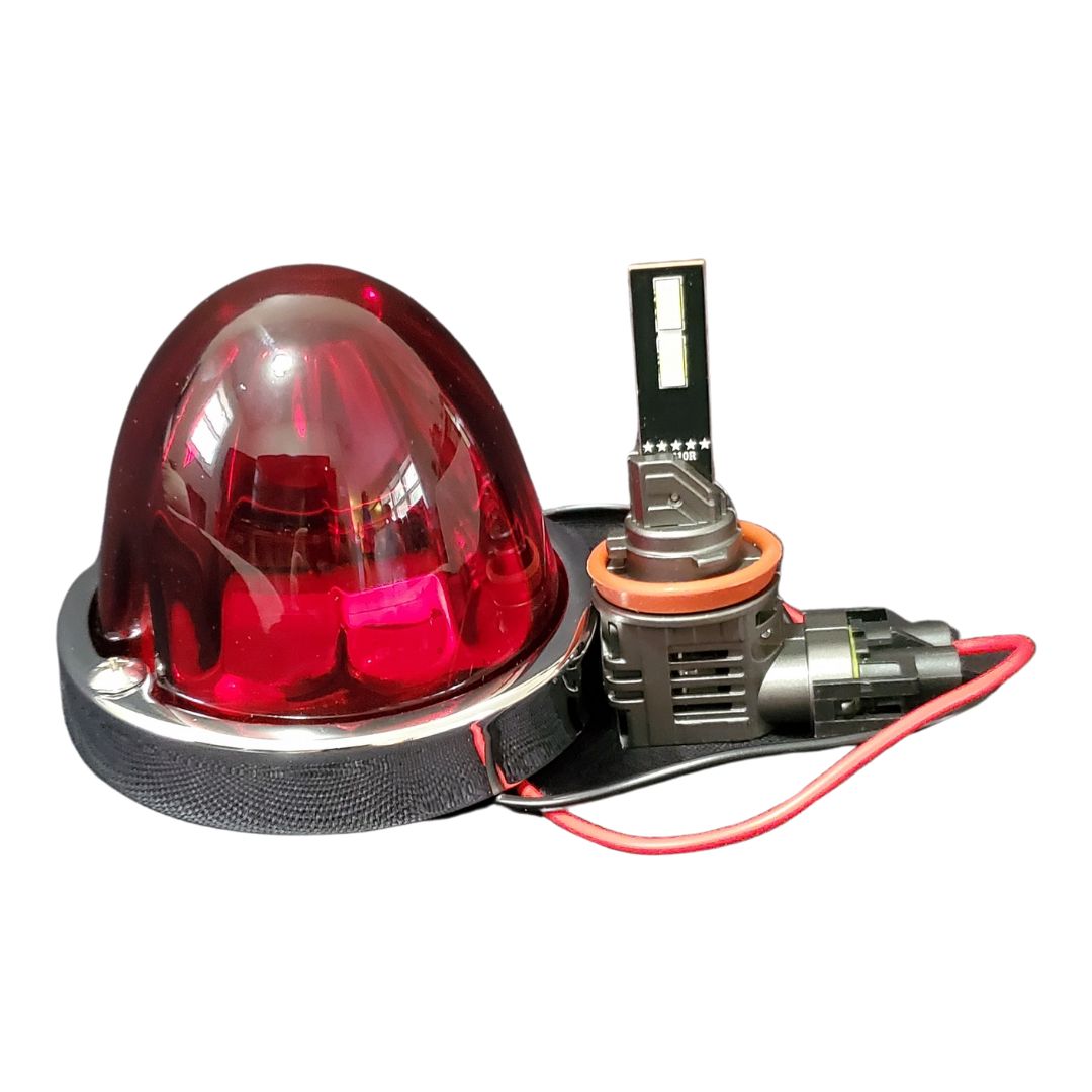 InfinityBEAM Single Color Red H11 Star Pattern Glass Watermelon Light