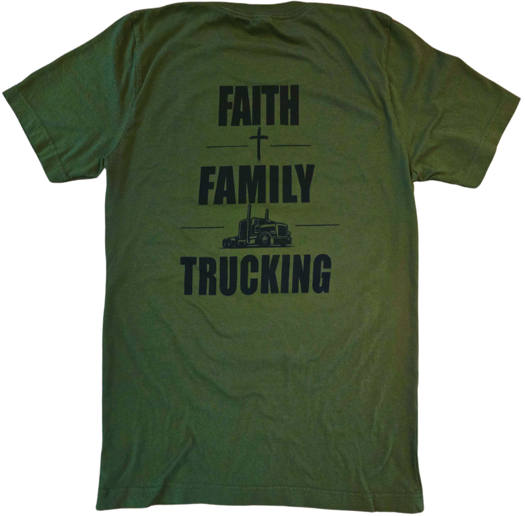 BEAM Truck Parts Faith Family Trucking Shirt