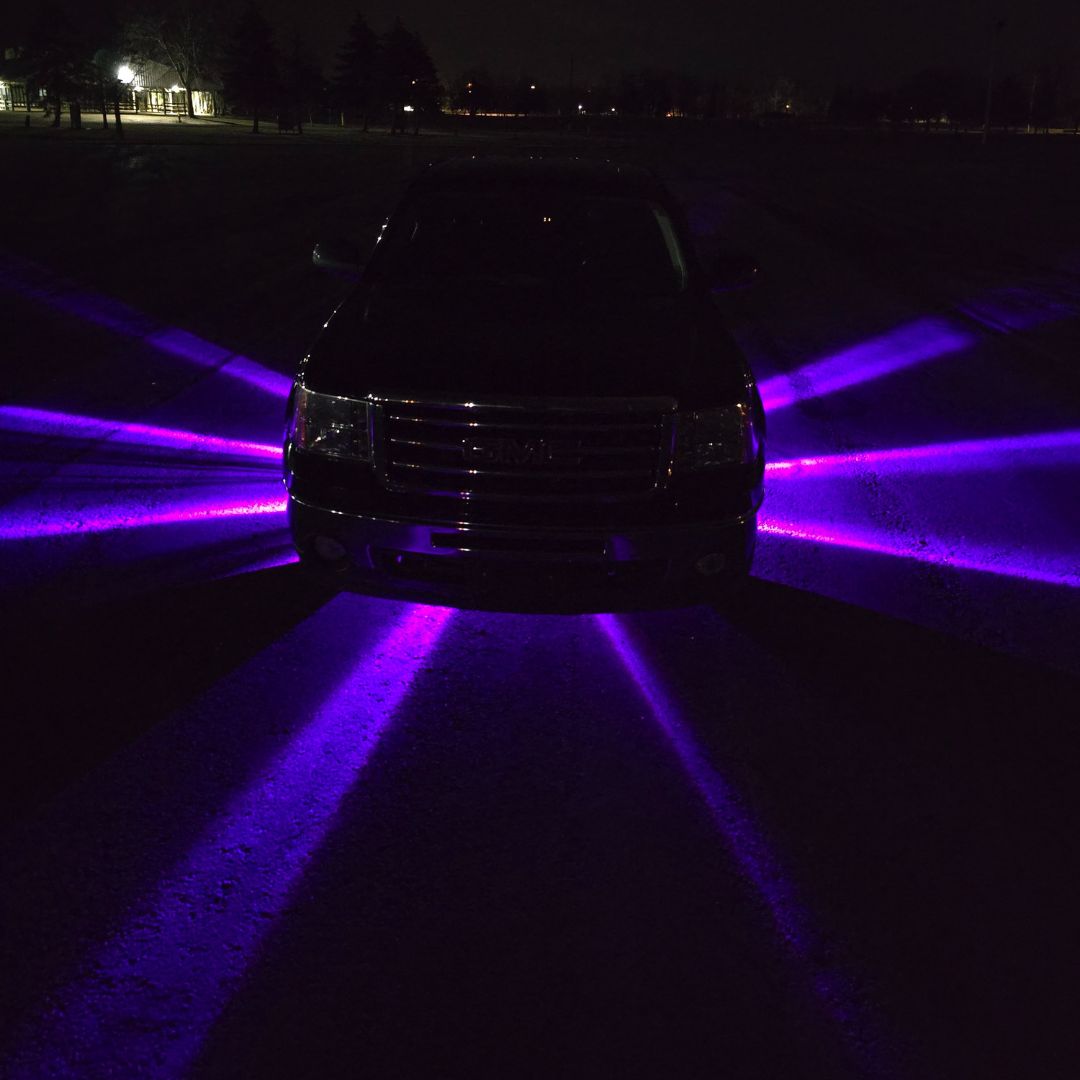 InfinityBEAM Dual Color Purple to Amber H11 Star Pattern Glass Watermelon Light