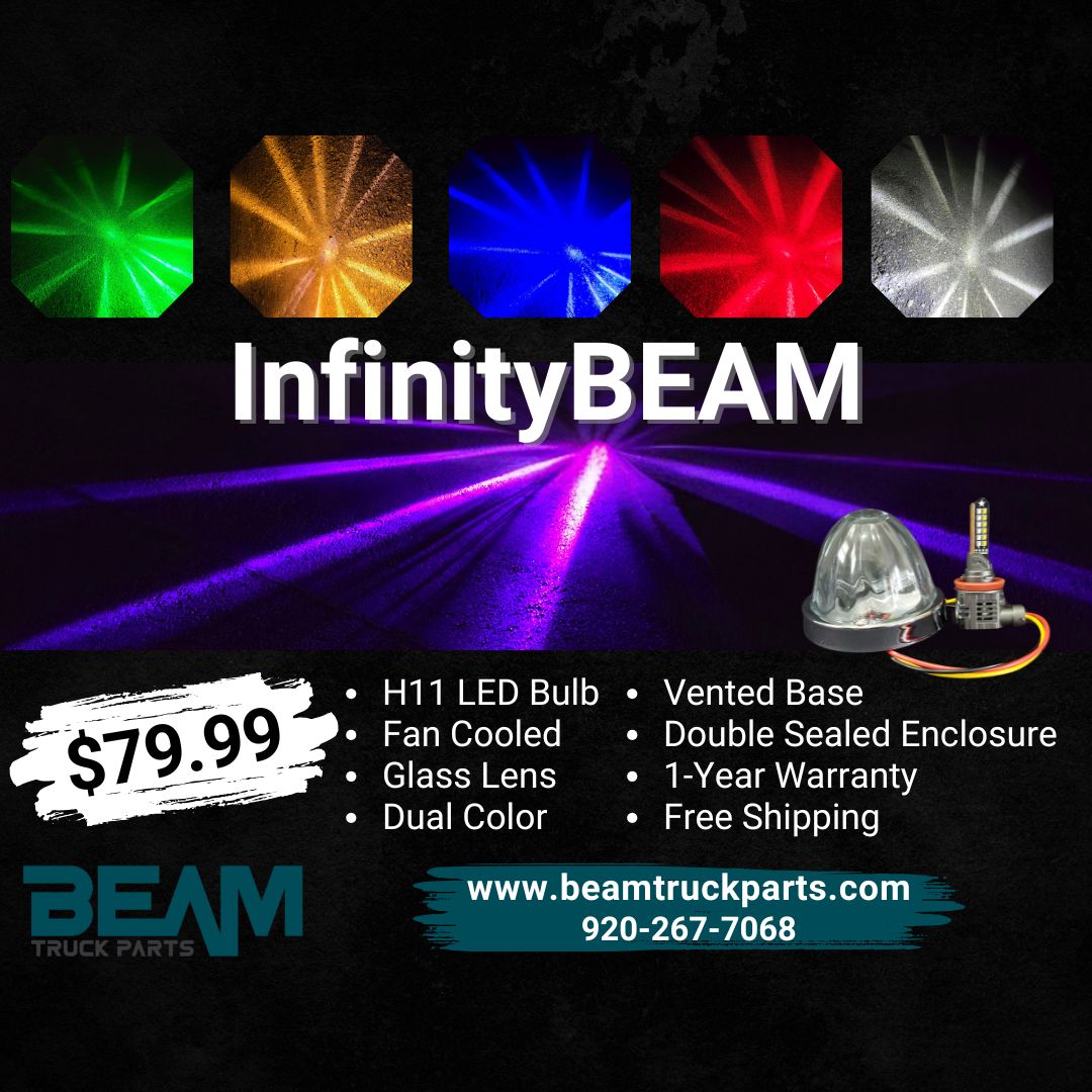 InfinityBEAM Single Color Red H11 Star Pattern Glass Watermelon Light