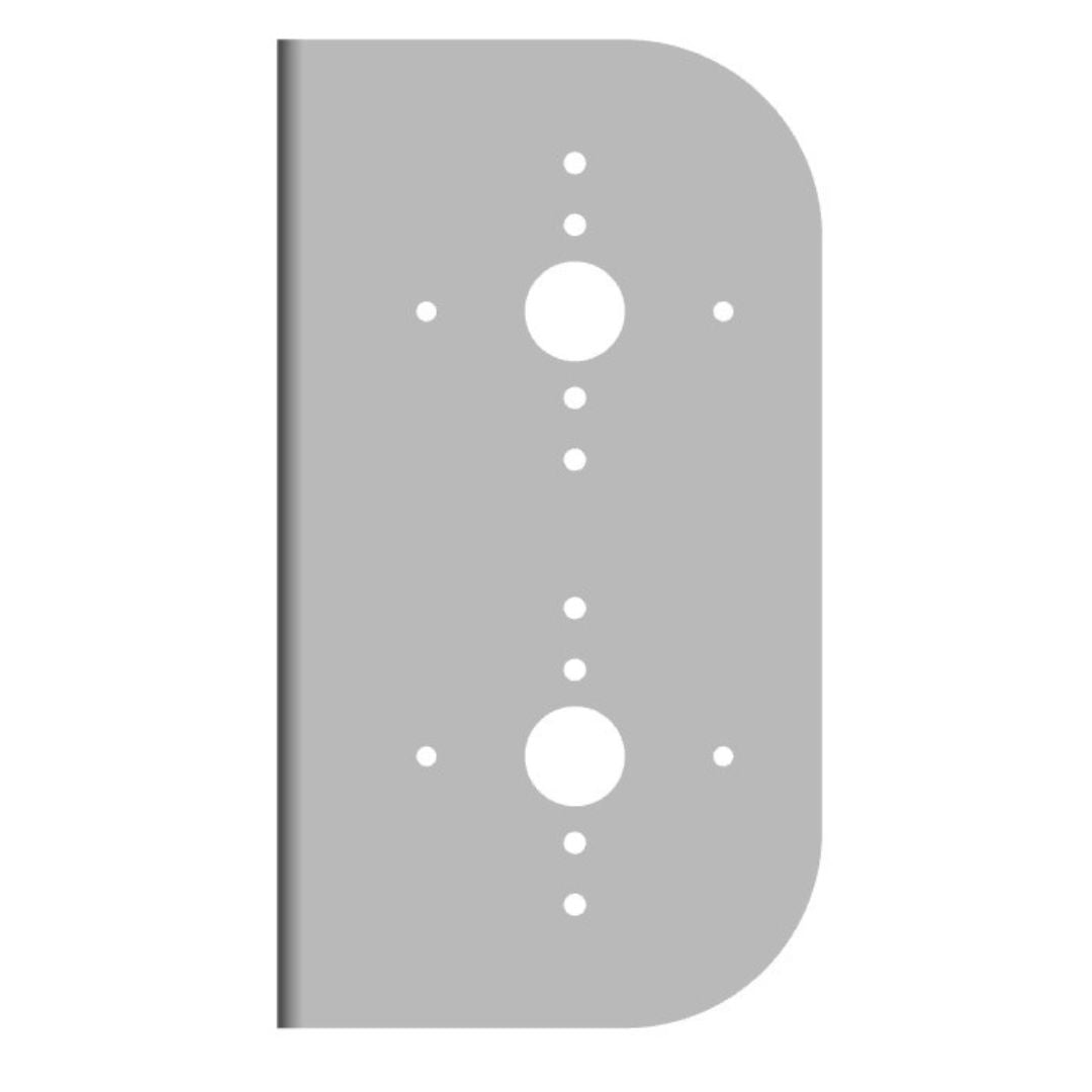 Peterbilt 579 Mirror Light Bracket with 2 Watermelon Light Holes