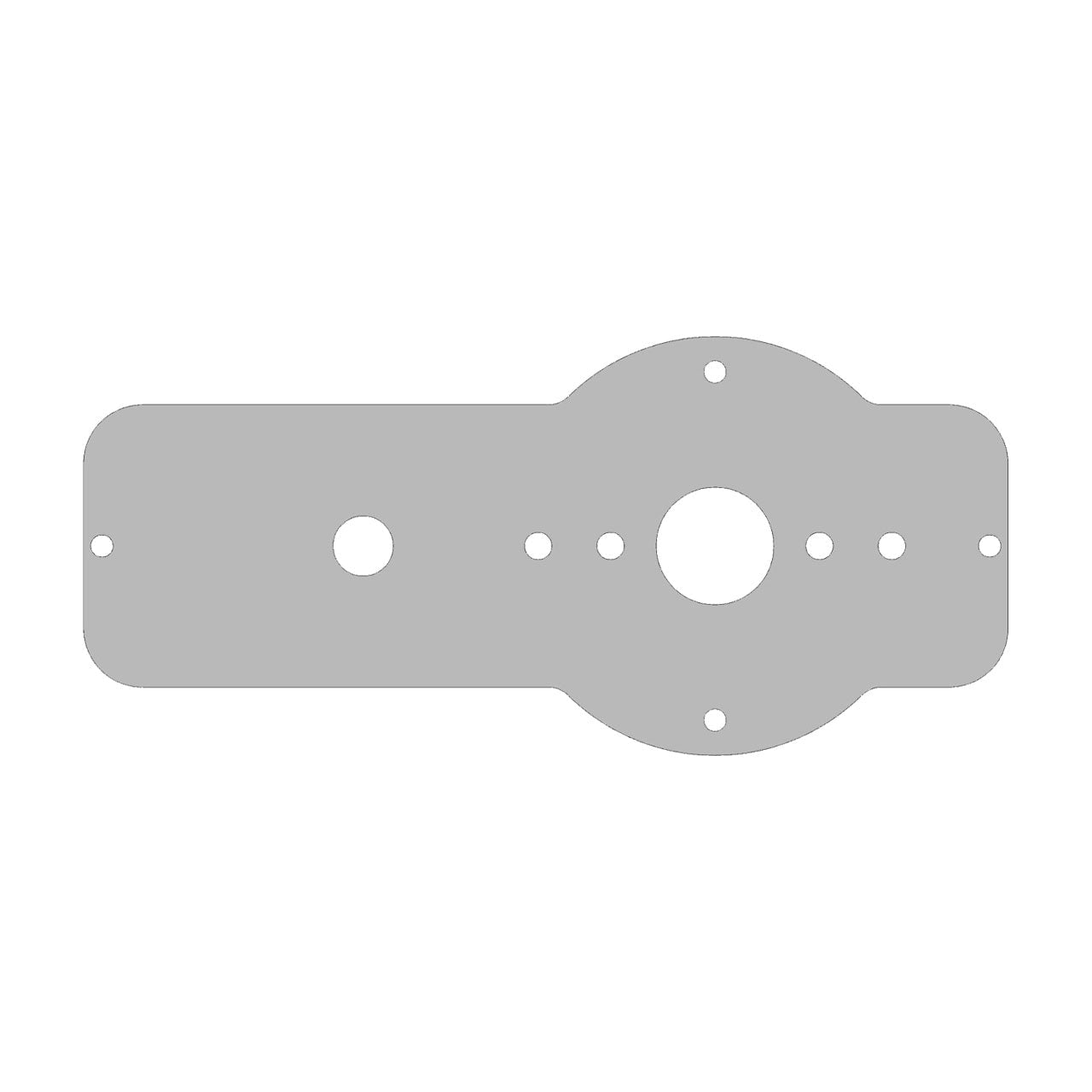 Stainless Steel Above Door Dome Light Plate with 1 Watermelon Light Hole for Kenworth T680 and Peterbilt 579