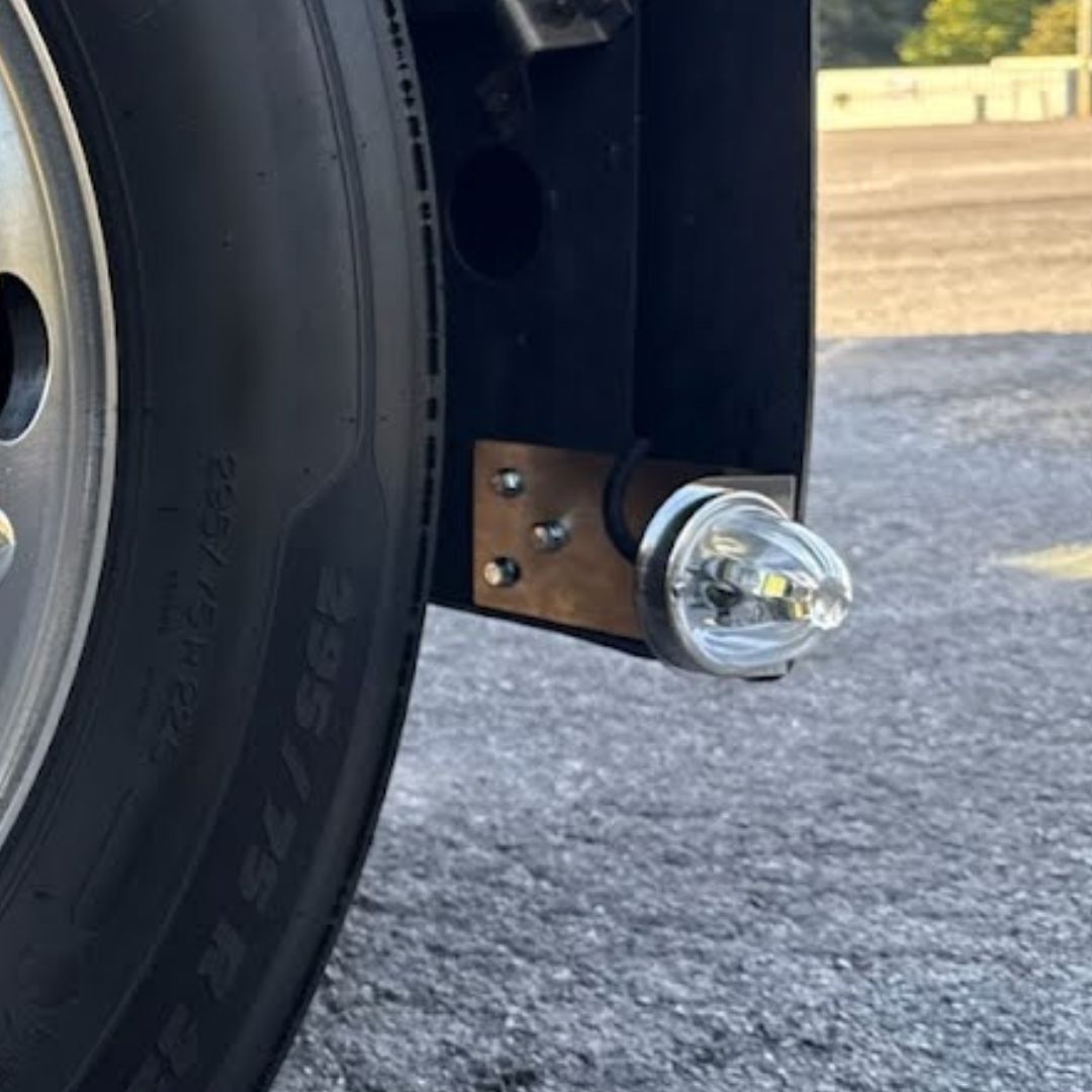 Stainless Steel Universal Bumper Light Bracket With 1 Watermelon Light Hole