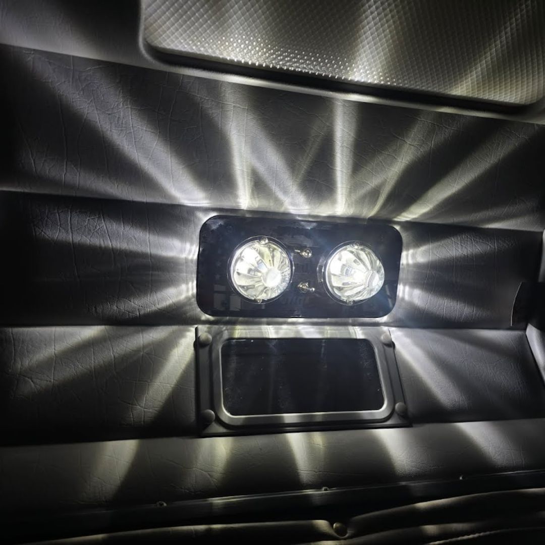 InfinityBEAM Dual Color Green to White H11 Star Pattern Glass Watermelon Light