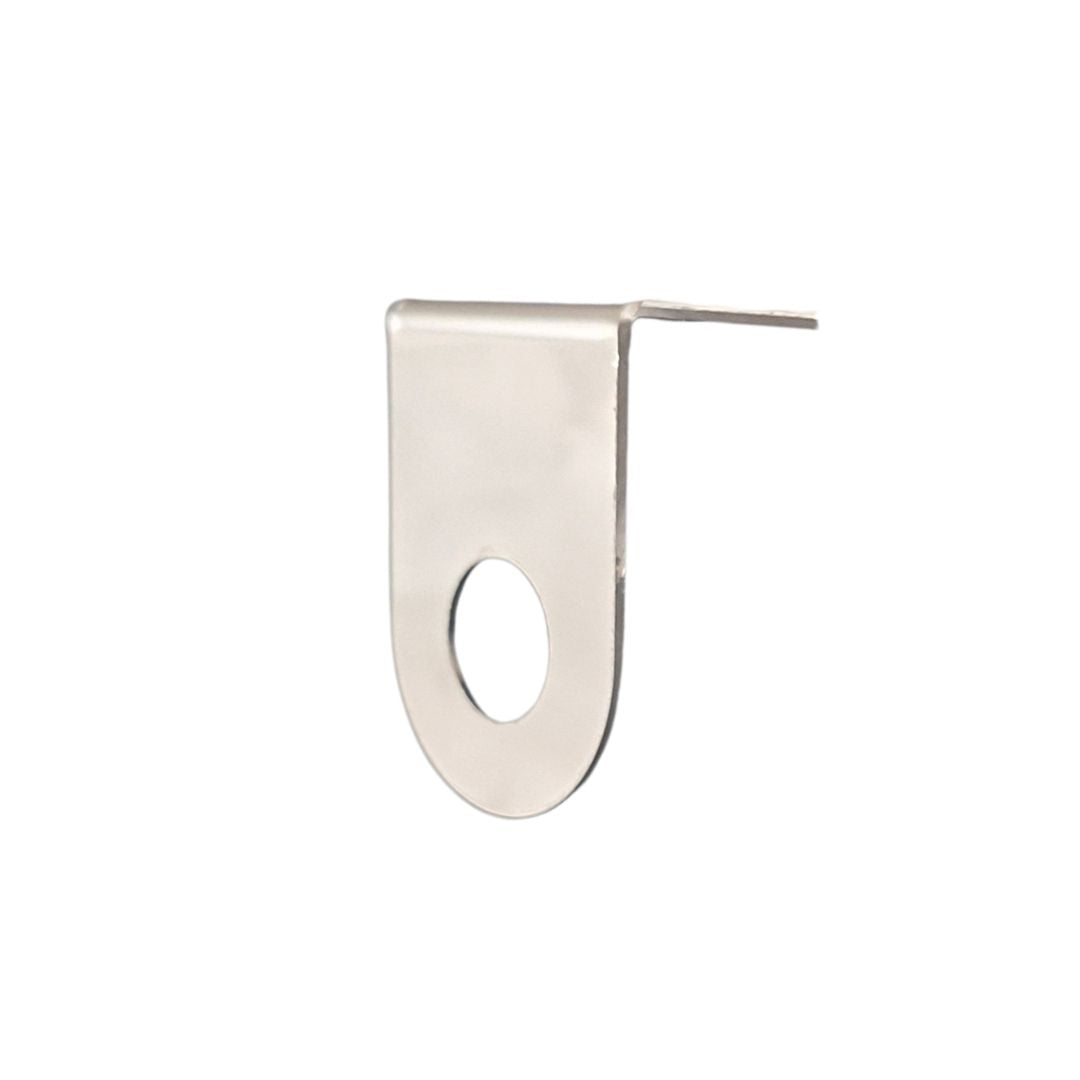 Stainless Steel Light Bracket with Full Radius Bottom and One 3/4" Mounting Hole