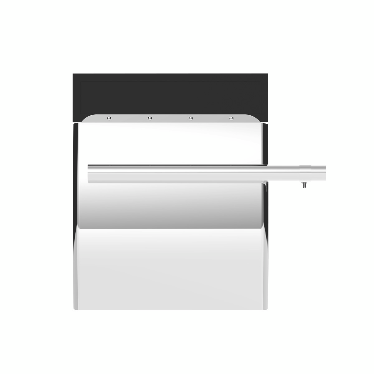 United Pacific 430 Stainless Steel 24" x 24" Competition Series Quarter Fender Set with Tube Mount Bracket