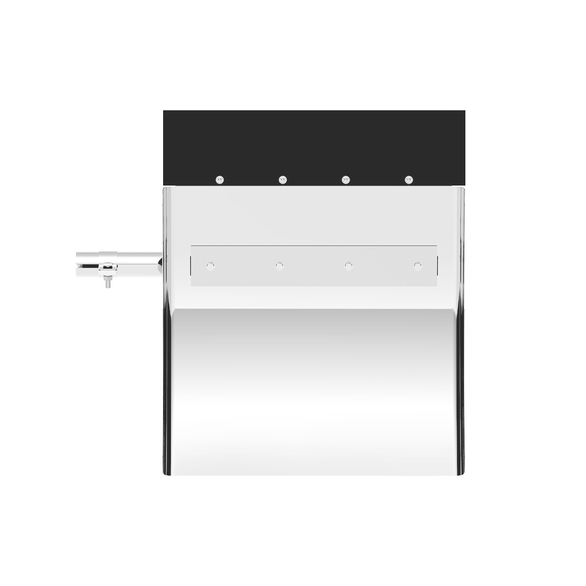 United Pacific 430 Stainless Steel 24" x 24" Competition Series Quarter Fender Set with Tube Mount Bracket