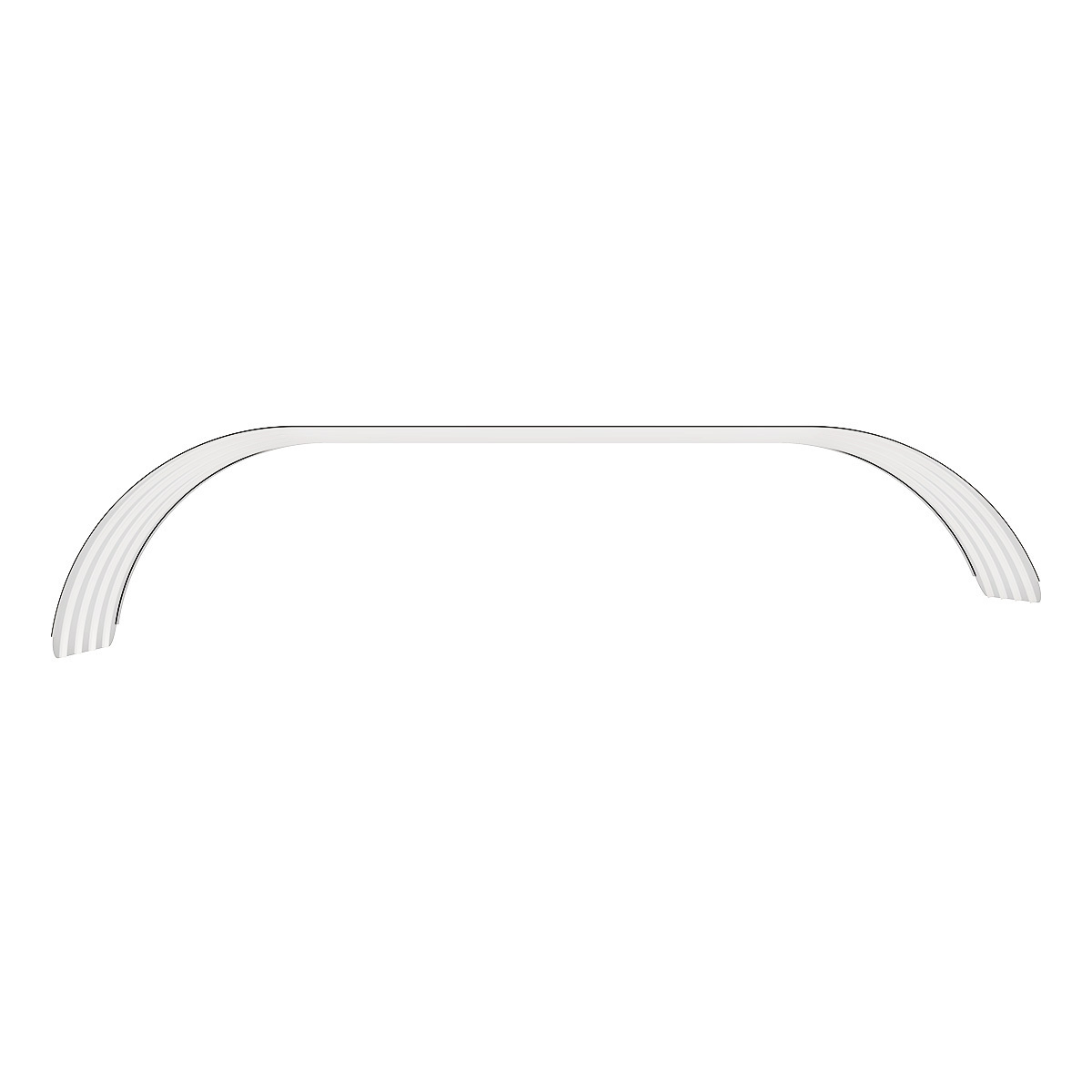 United Pacific 430 Stainless Steel Ribbed 126" Full Fender