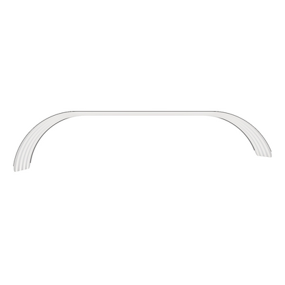 United Pacific 430 Stainless Steel Ribbed 126" Full Fender