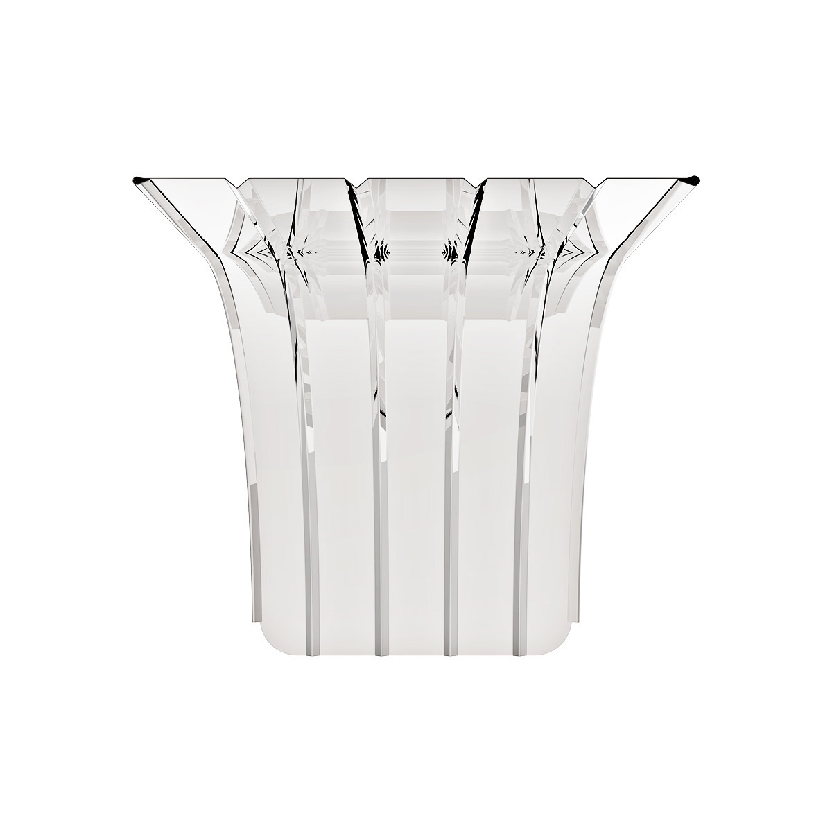 United Pacific 430 Stainless Steel Ribbed 60" Half Fender with 25" Drop