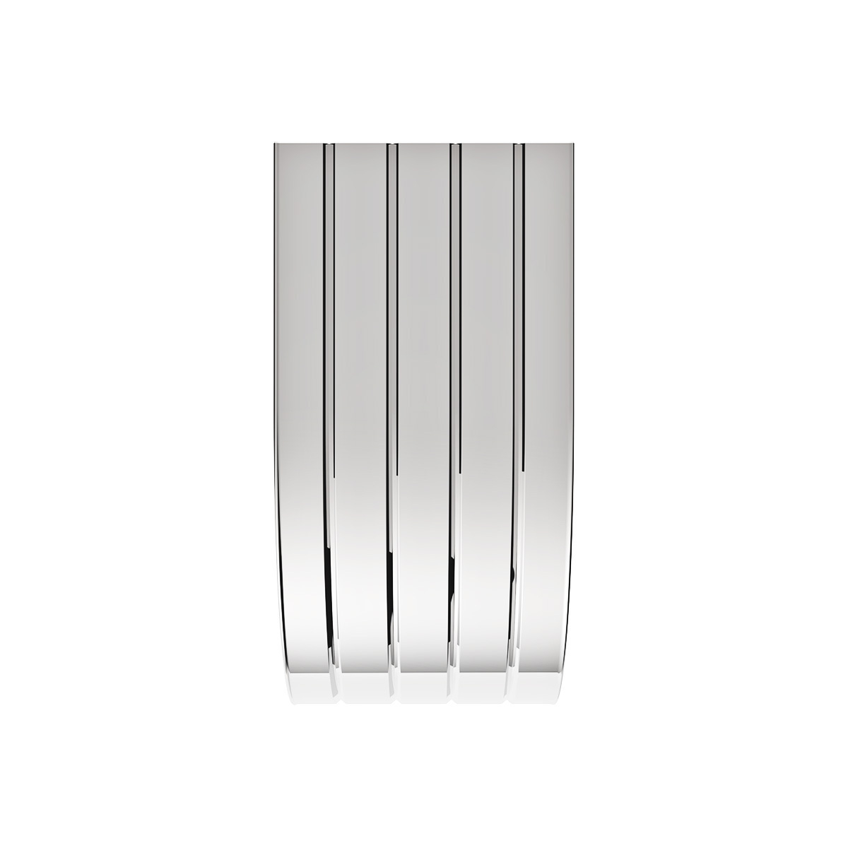 United Pacific 430 Stainless Steel Ribbed 60" Half Fender with 25" Drop