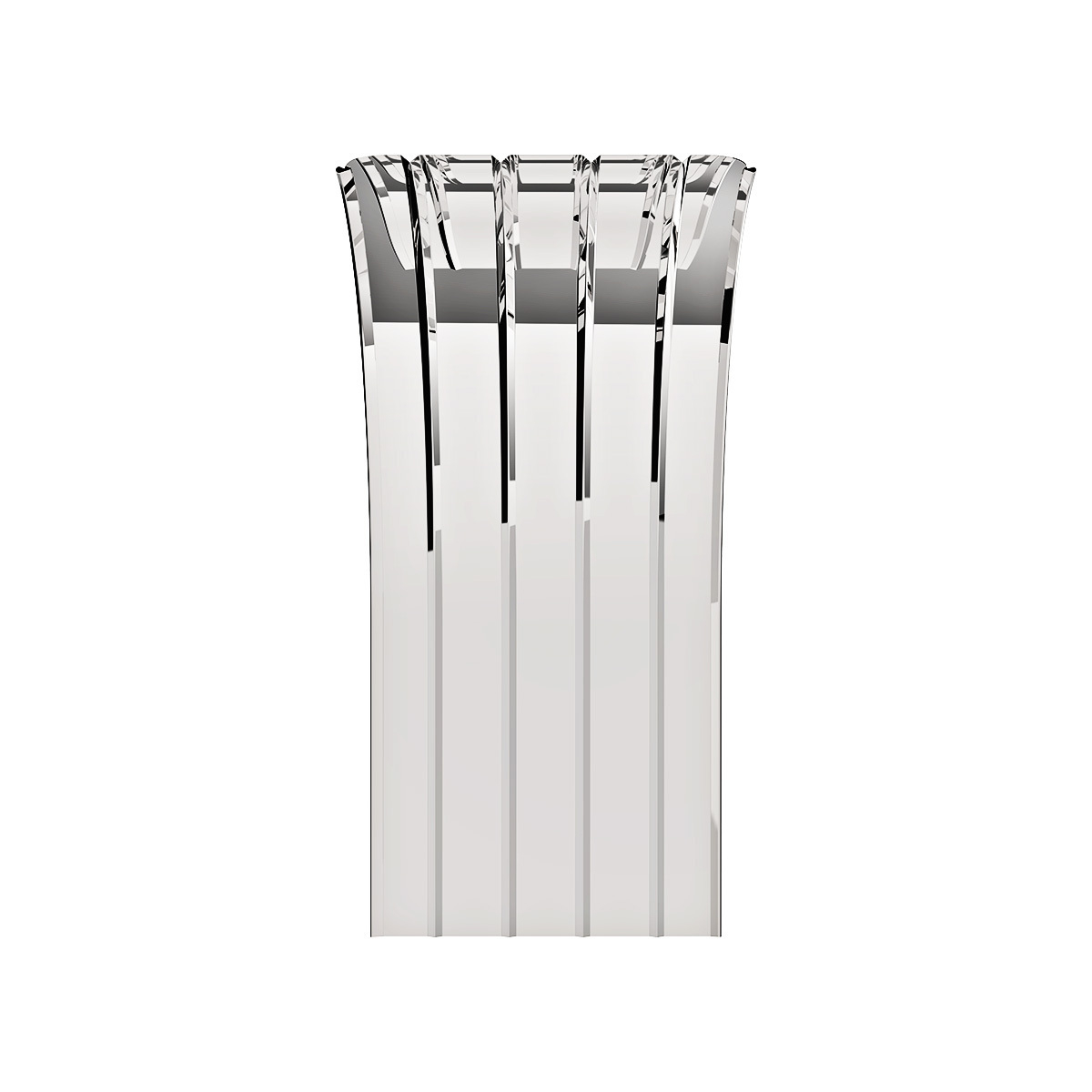 United Pacific 430 Stainless Steel Ribbed 60" Half Fender with 25" Drop
