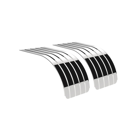 United Pacific 430 Stainless Steel Ribbed 66" Half Fender