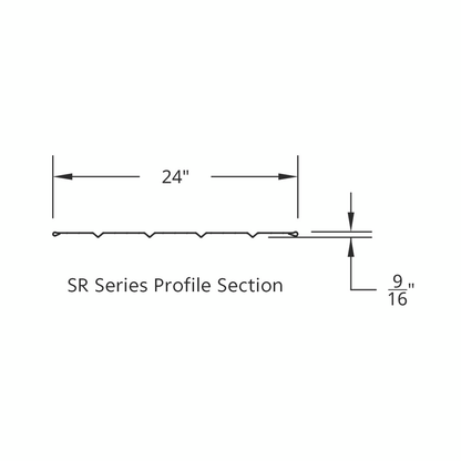 United Pacific 430 Stainless Steel Ribbed 66" Half Fender