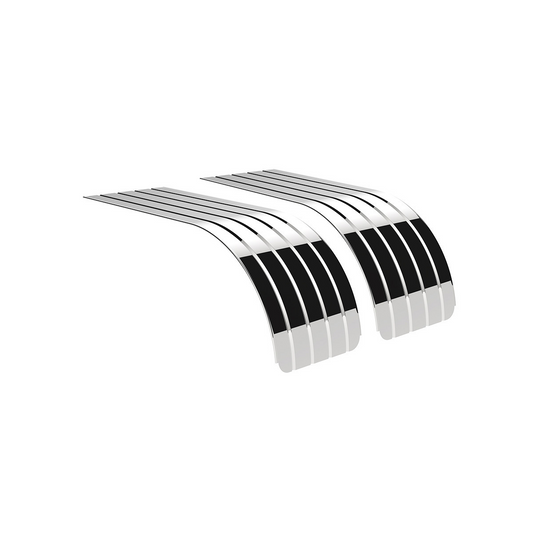 United Pacific 430 Stainless Steel Ribbed 80" Half Fender