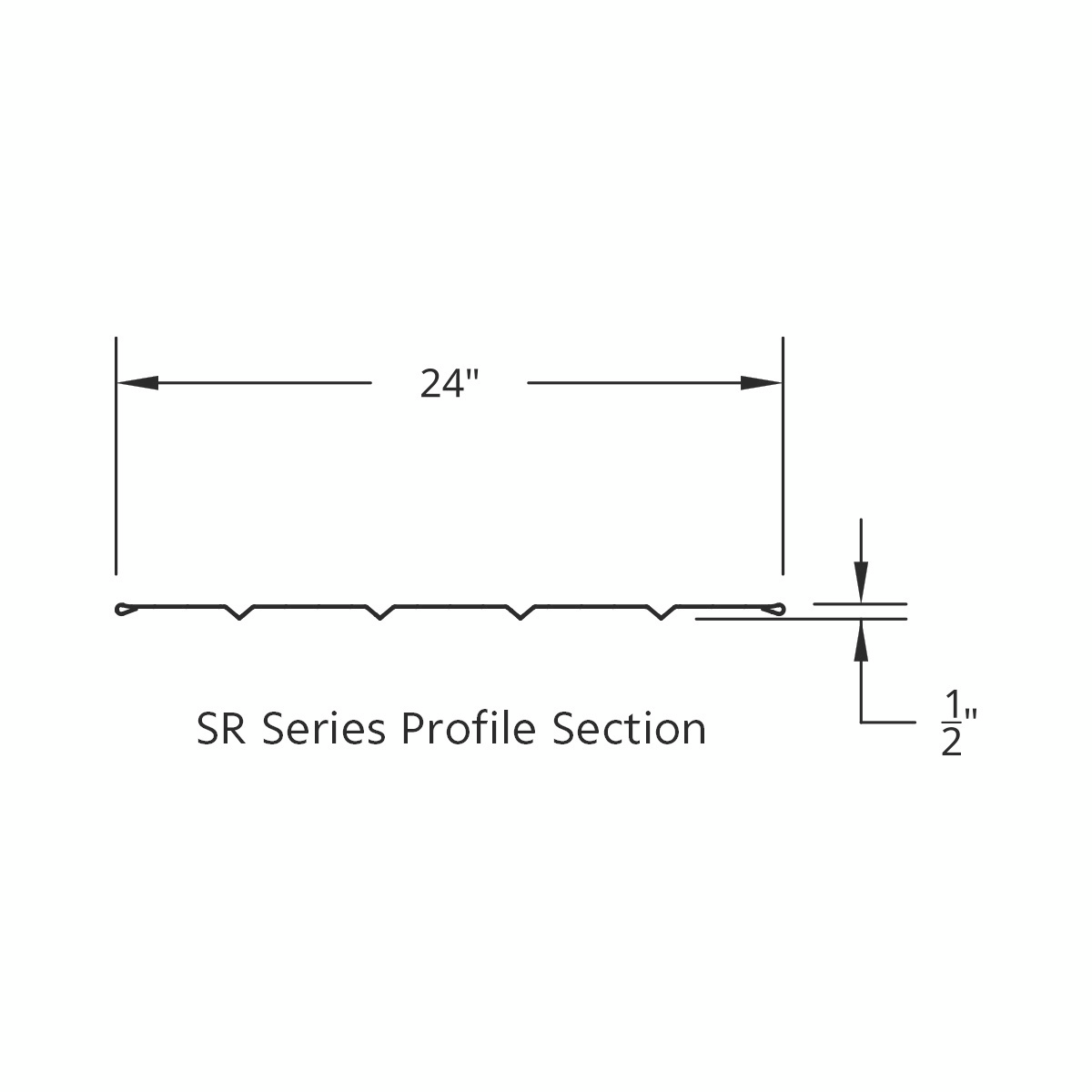 United Pacific 430 Stainless Steel Ribbed 80" Half Fender