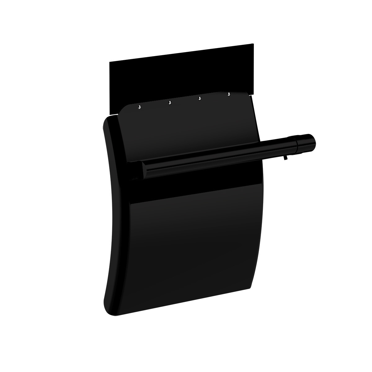United Pacific Heavy Duty Black Poly 24" x 24" Competition Series Quarter Fender Set with Tube Mount Bracket
