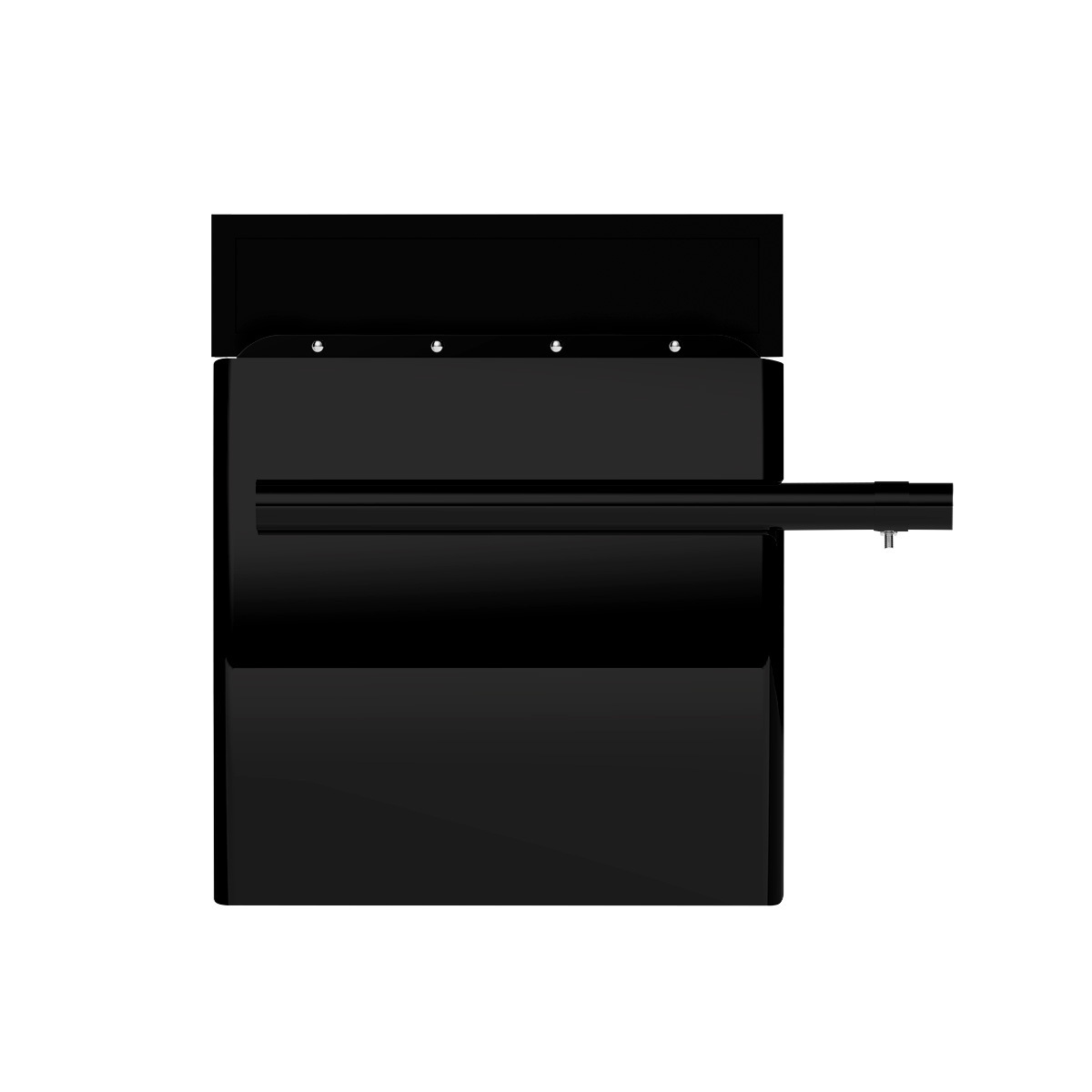 United Pacific Heavy Duty Black Poly 24" x 24" Competition Series Quarter Fender Set with Tube Mount Bracket
