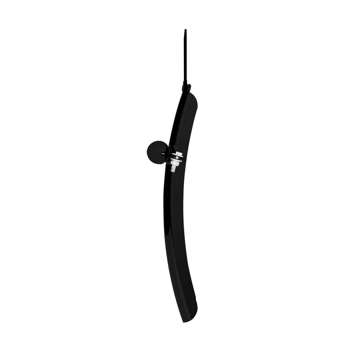 United Pacific Heavy Duty Black Poly 24" x 24" Competition Series Quarter Fender Set with Tube Mount Bracket