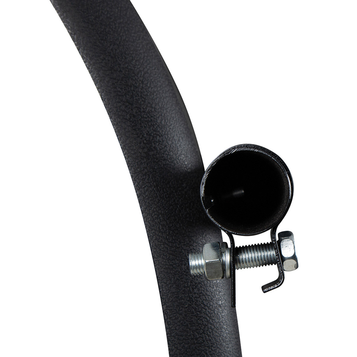 United Pacific Heavy Duty Black Poly 24" x 24" Competition Series Quarter Fender Set with Tube Mount Bracket
