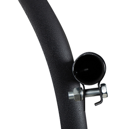United Pacific Heavy Duty Black Poly 24" x 24" Competition Series Quarter Fender Set with Tube Mount Bracket