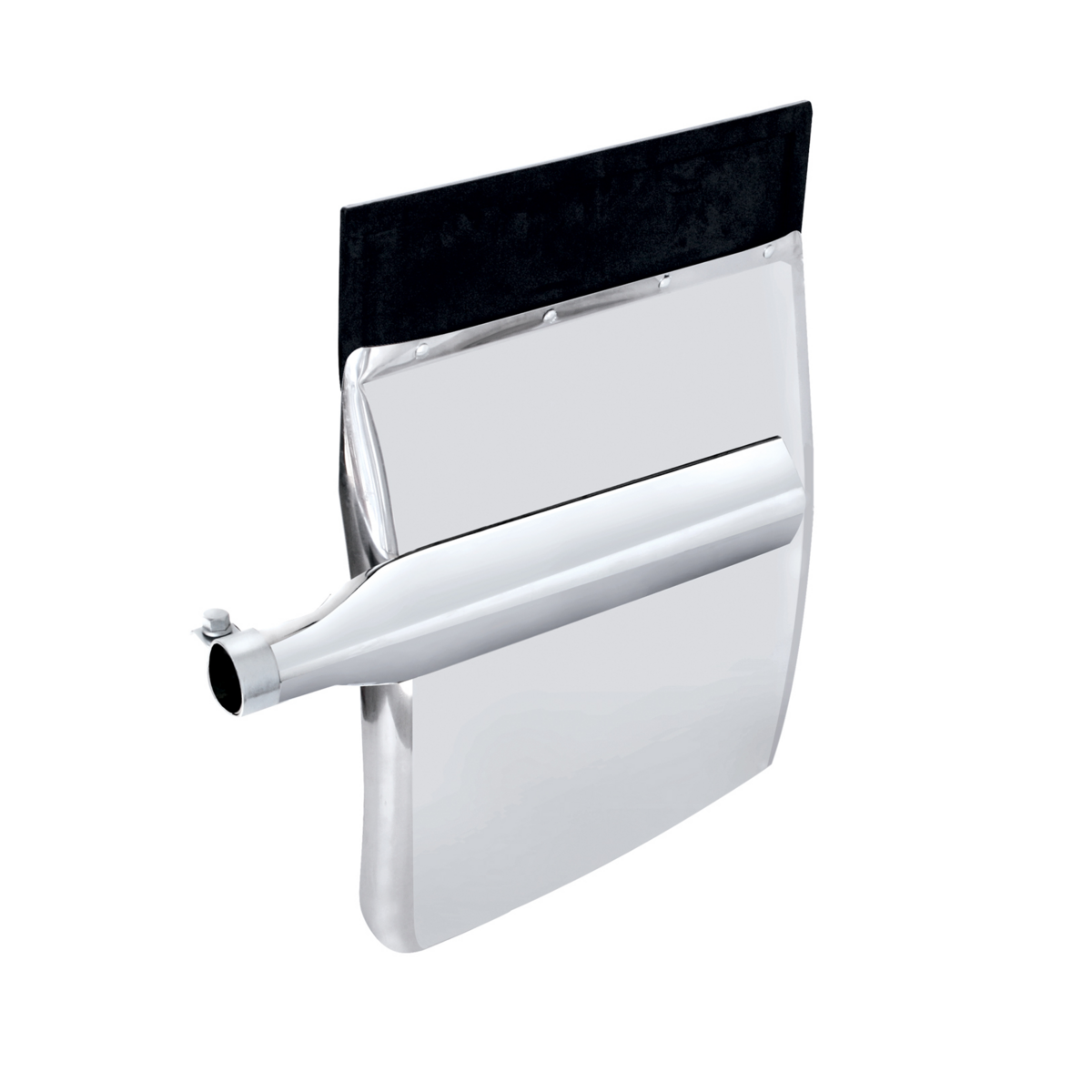 United Pacific 430 Stainless Steel 24" x 24" Quarter Fender Set with Triangle Mount Bracket