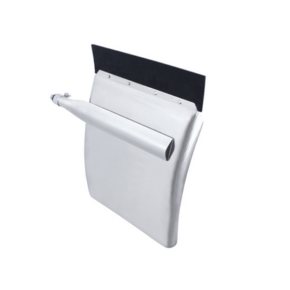 United Pacific 430 Stainless Steel 24" x 24" Quarter Fender Set with Triangle Mount Bracket