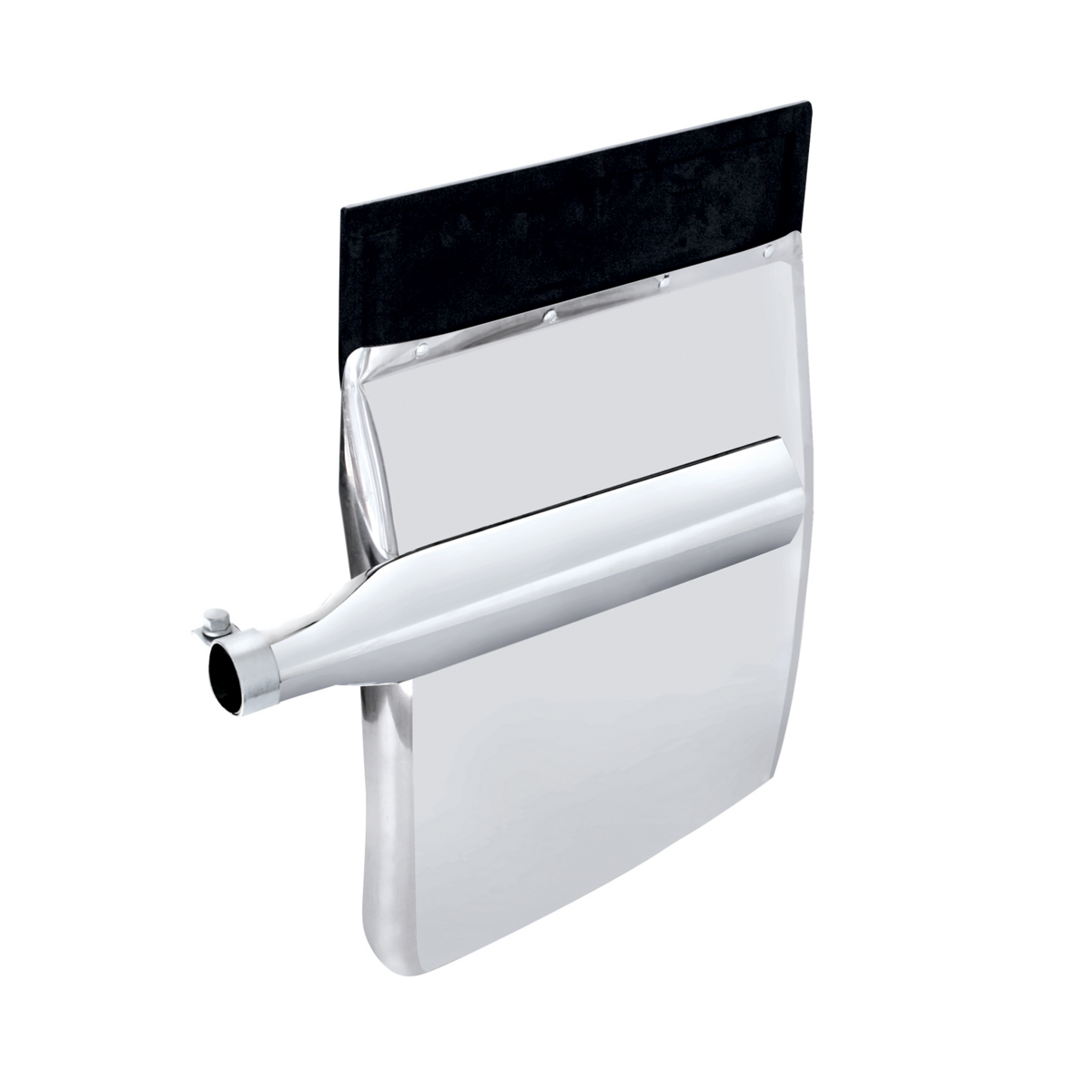 United Pacific 430 Stainless Steel 24" x 27" Quarter Fender Set with Triangle Mount Bracket